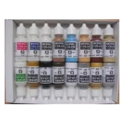 Vallejo Model Color American Colonial Acrylic Paint Set - Assorted Colours (Pack of 16)