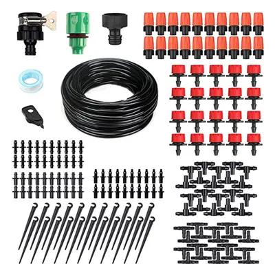 15M Garden Watering System Drip Irrigation Spray Nozzle Kit 165Pcs Micro Sprinklers Hose Plant W