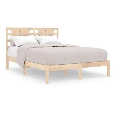 (brown, x cm) vidaXL Bed Frame Bed Base Bedstead Bedroom Mattress Foundation Solid Wood Pine