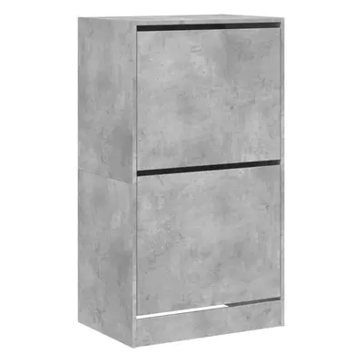 (concrete grey, x x cm) vidaXL Shoe Cabinet with Flip-Drawers Shoe Storage Shelf Shoe Rack Cupbo