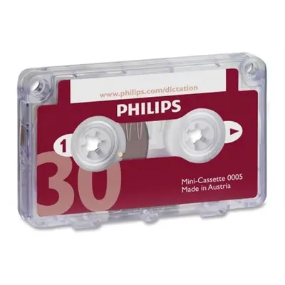 Philips PSPLFH000560 Dictation Mini Cassette, with File Clip, Minutes