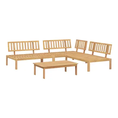 vidaXL Garden Pallet Sofa Set Piece Outdoor Pallet Sofa Solid Wood Acacia