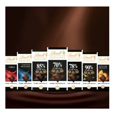 Lindt Excellence Dark Chocolate Different Flavours