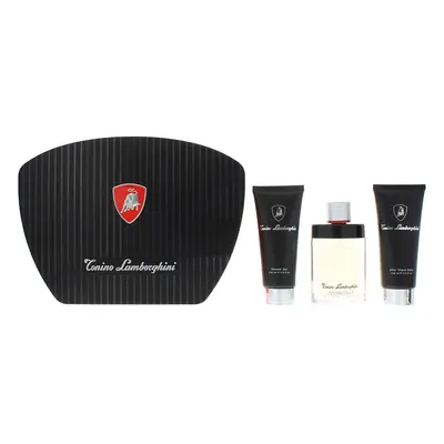 Lamborghini Invincibile Gift Set 125ml EDT + 150ml Shower Gel + 150ml Aftershave Balm