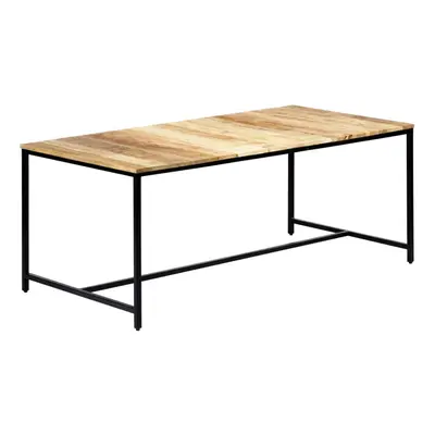 vidaXL Solid Rough Mango Wood Dining Table 180x90x75cm Kitchen Furniture Desk