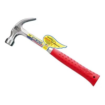 Estwing E3/20C Curved Claw Hammer - Red Vinyl Grip 560g (20oz) E3/20CRED