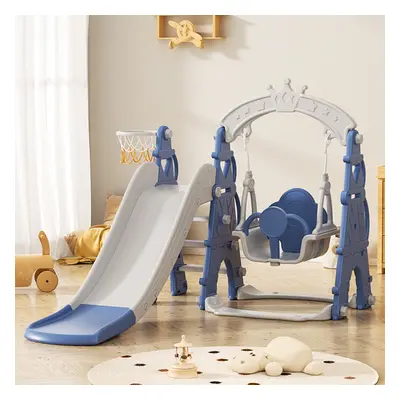 Toddler Kids 3-in-1 Plastic Climber and Swing Set