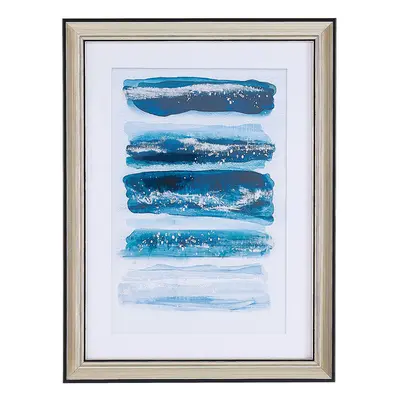 Framed Wall Print FERATE Nautical Motif x cm Blue