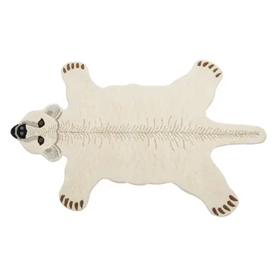 Wool Kids Rug Polar Bear x cm White TAQQIQ