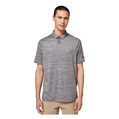 (L, Dark Grey Heather) Oakley Mens Contender Heather Hydrolix Wicking Golf Polo Shirt