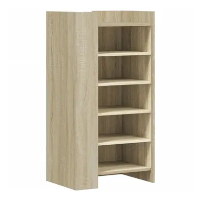 vidaXL Shoe Cabinet Shoe Storage Cupboard Shoe Rack Sonoma Oak Engineered Wood