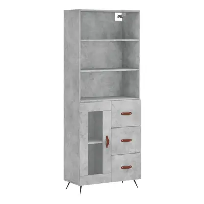 (concrete grey, glass door drawers) vidaXL Highboard Sideboard Storage Cabinet Cupboard Cabinet 