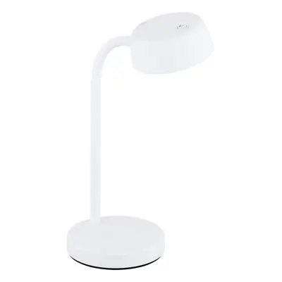 Table Desk Lamp Colour Plain White Rocker Switch Bulb LED 4.5W Included