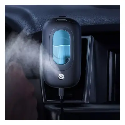 (Black) Portable Car Mini Magnetic Spray Air Humidifier Aroma DiffuserUSB Charging Nano Atomizat