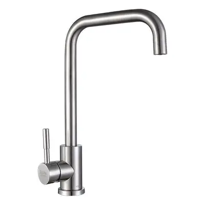 Stainless Kitchen Sink Faucet Single Handle Rotation Spout Deck Cold and Hot Water