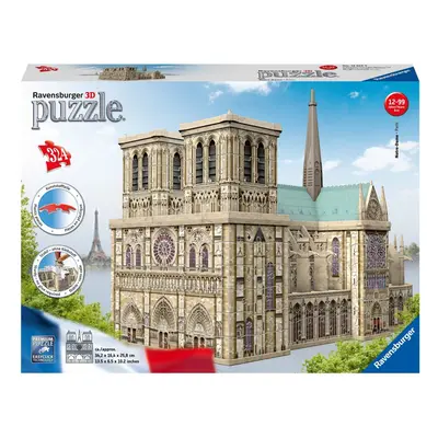 Ravensburger Notre Dame, 324pc 3D Jigsaw Puzzle, 34,2x16,4x25,8cm