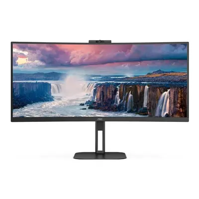 AOC Value-line CU34V5CW/BK - V5 series - LED monitor - curved - 34" - x WQHD @ Hz - VA - cd/m - 