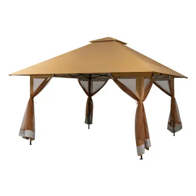 4m x 4m Pop-up Gazebo Canopy Instant Setup Canopy Tent Shade Shelter