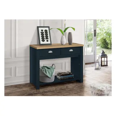 Console Table Blue & Oak Birlea Highgate Drawer Navy Farmhouse Shabby Chic