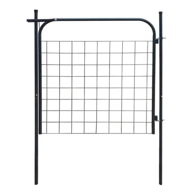 vidaXL Garden Fence Gate Anthracite Outdoor Patio Border Edge Fencing Barrier