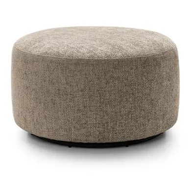 (Taupe) Ingrid Chenille Swivel Footstool