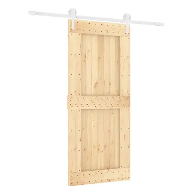 vidaXL Sliding Door with Hardware Set Interior Door Barn Door Solid Wood Pine