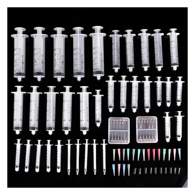 88Pcs/Set Dispensing Needle Kits Blunt Tip Syringe Stainless Steel TT Tip Needles Cap for Refill