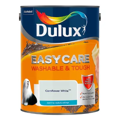 Dulux Easycare Washable & Tough Matt Emulsion Paint, Cornflower White, Litre