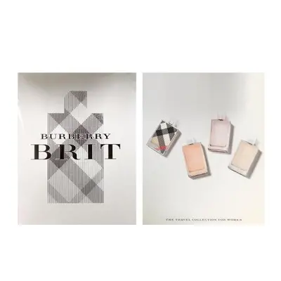 Burberry Brit Pcs Mini Set For Women: Brit 0.16 Oz Edp + Brit Rhythm Floral 0.17 Oz Edt + Brit S