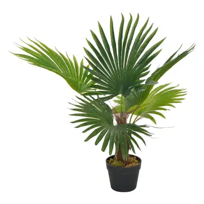 vidaXL Artificial Plant Palm with Pot Green 70cm Realistic Fake Faux Greenery