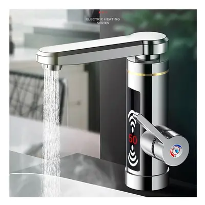 (White) 3000W Electric Faucet Heater Water Instant Heating Home Bathroom Kitchen Hot & Cold Mixe