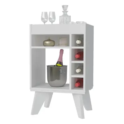 Naples Mini Bar/Side Table White