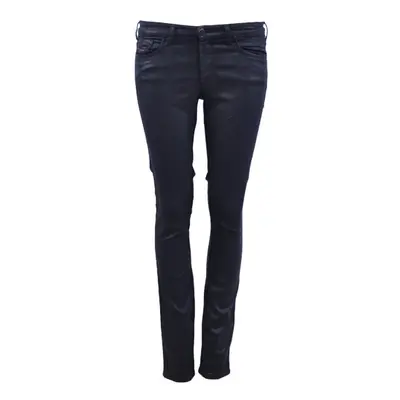 (W24 L30) DIESEL DORIS-NE 0837C Womens Sweat Jeans Jogg Pants Denim Trouser Leather Coated