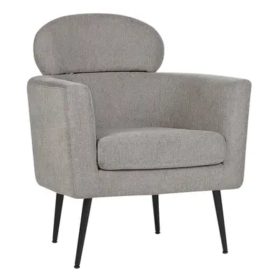 Fabric Armchair Taupe SOBY