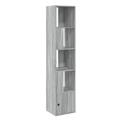 (grey sonoma, x x cm) vidaXL Bookcase Bookshelf Book Rack Storage Cabinet Cupboard Engineered Wo