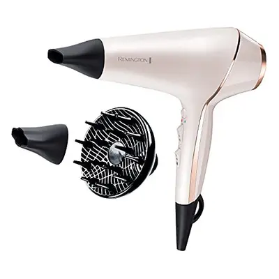 Remington Proluxe Ionic Hairdryer with OPTIheat Technology for long-lasting styling results & An