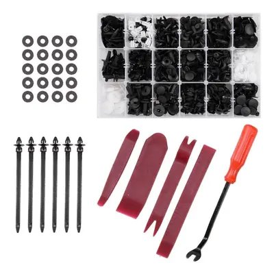 467Pcs Rivet Fasteners Retainer Push Pin Car Body Bumper Rivet Trim Moulding Retainer Clip Tools