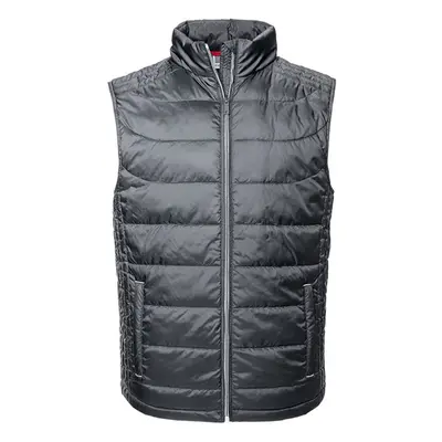 (L, Iron) Russell Mens Nano Padded Bodywarmer