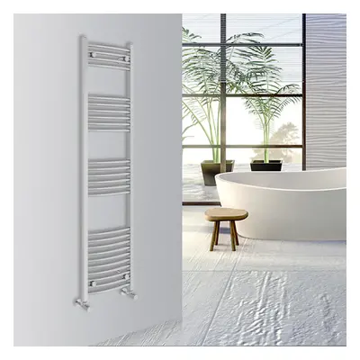 (Chrome, 1600x400mm) Warmehaus Curved Bathroom Heated Towel Rail Warmer Radiator Central Heating