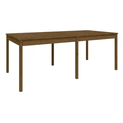 (honey brown pine, 203.5 x x cm) vidaXL Garden Table Patio Table Wooden Dining Coffee Table Soli