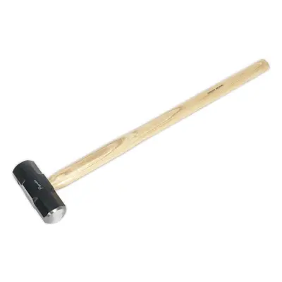 7lb Hardened Sledge Hammer - Hickory Wooden Shaft - Drop Forged Carbon Steel