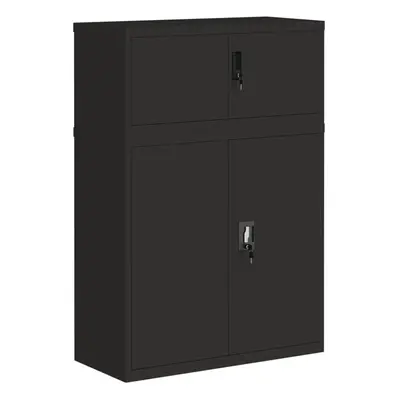 (black, x x cm) vidaXL File Cabinet Storage Cabinet Office Filing Cabinet Storage Unit Steel