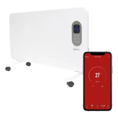 Igenix IG9515WIFI Smart Electric Panel Heater with Amazon Alexa, Freestanding with Castors or Wa