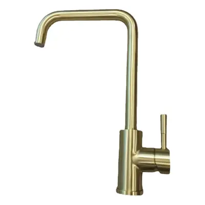 (Gold) Stainless Steel Burnished Faucet Kitchen Hot And Cold Water Mixer Single Handle Rotation 