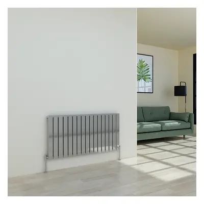 (600 x 1158mm Single, Chrome) Flat Panel Designer Radiator