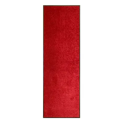 vidaXL Doormat Washable Red Home Garden Barrier Entrance Rug for Front Door