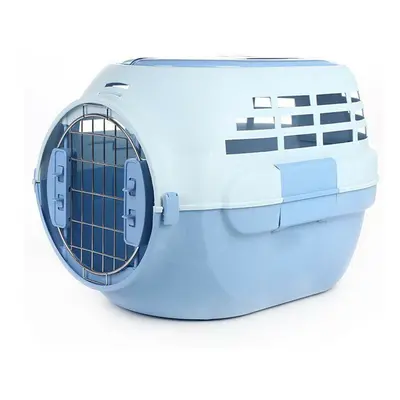 (Blue, Boeing air box) Pet Flight Case Transport Box Breathable Cat Dog Outdoor Travel Carrier