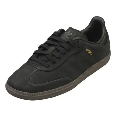 (4.5) adidas Samba Womens Casual Trainers in Black Gum