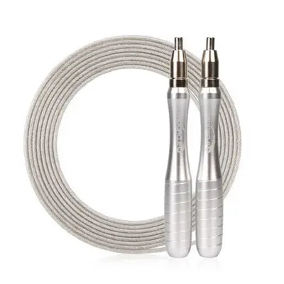 (Silver) Fitness Self Locking Speed Jump Rope for Mma Hits Crossfit Workout Ropes