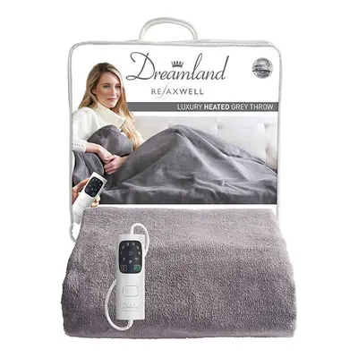 Dreamland Intelliheat Luxury Heated Grey Throw